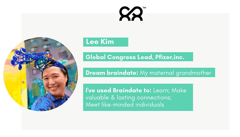 Lee Kim Pfizer C2 Montreal Braindate use testimonial