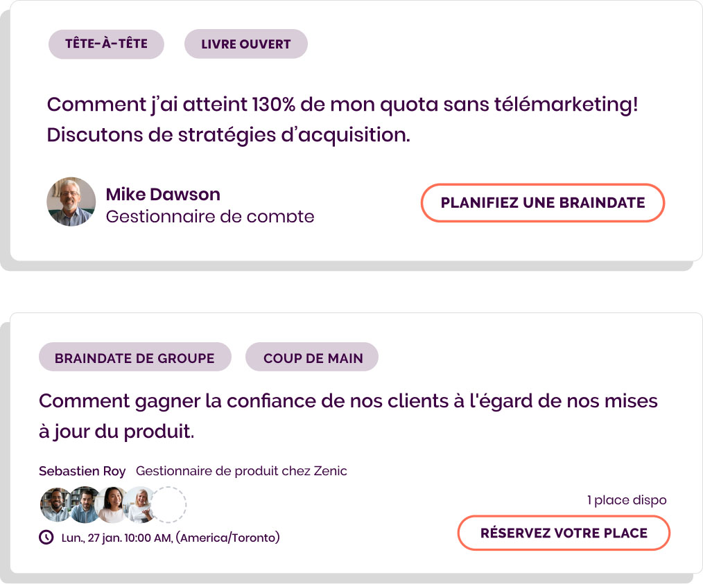 Sujet de discussion. Partager et rechercher des connaissances