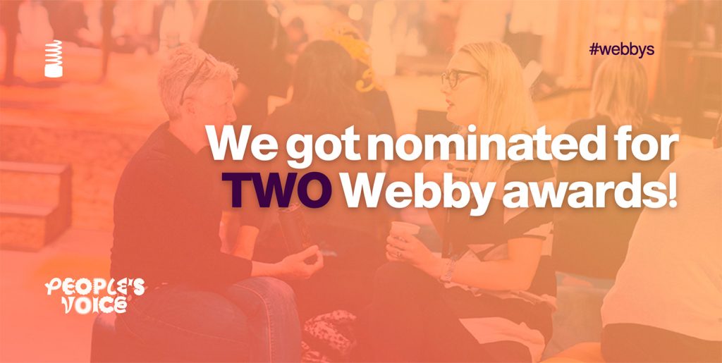 Braindate est nominé pour les deux 26e Webby Awards annuels dans les catégories "Gestion d'événements" et "Science et éducation".